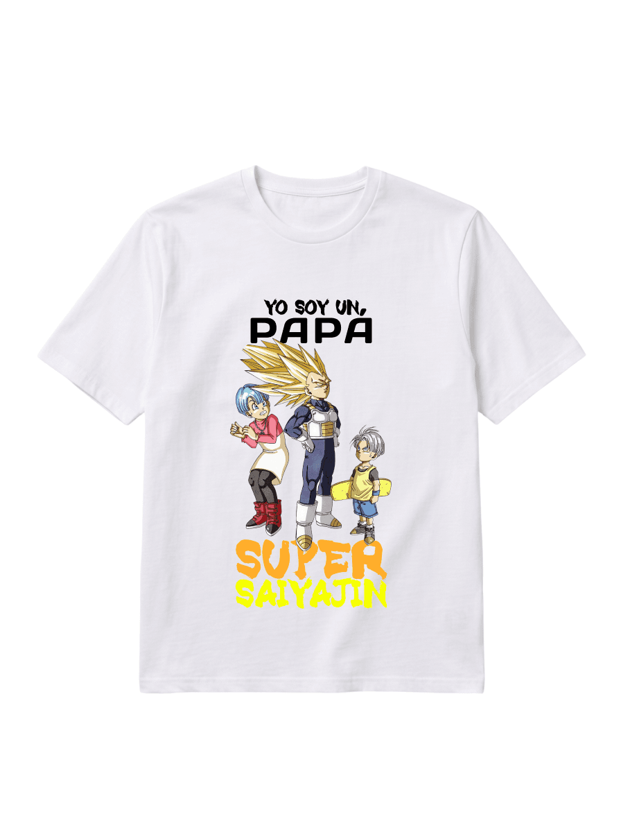 Polera "Papá Súper Saiyajin"
