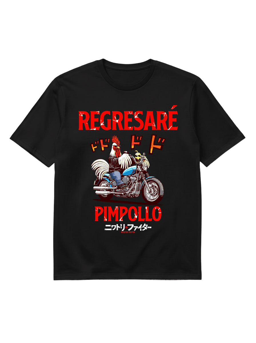 Polera Rooster Fighter - "Regresaré Pimpollo"
